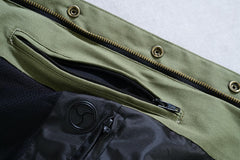 Motorcycle jacket with inside pockets