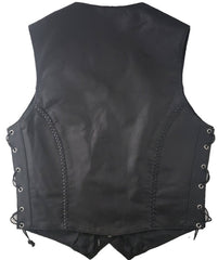 Bliss - Women's Leather Vest (Braided)