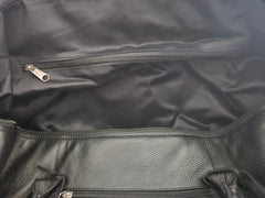 altimate Leather Travel Bag-Black