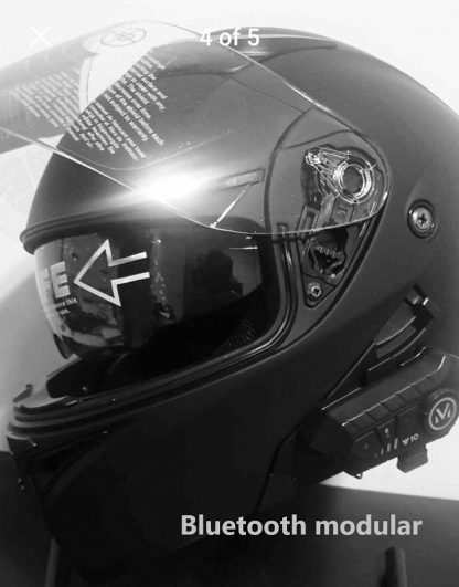 Modular bluetooth motorcycle helmet